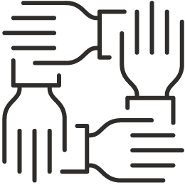 trusted holding hands